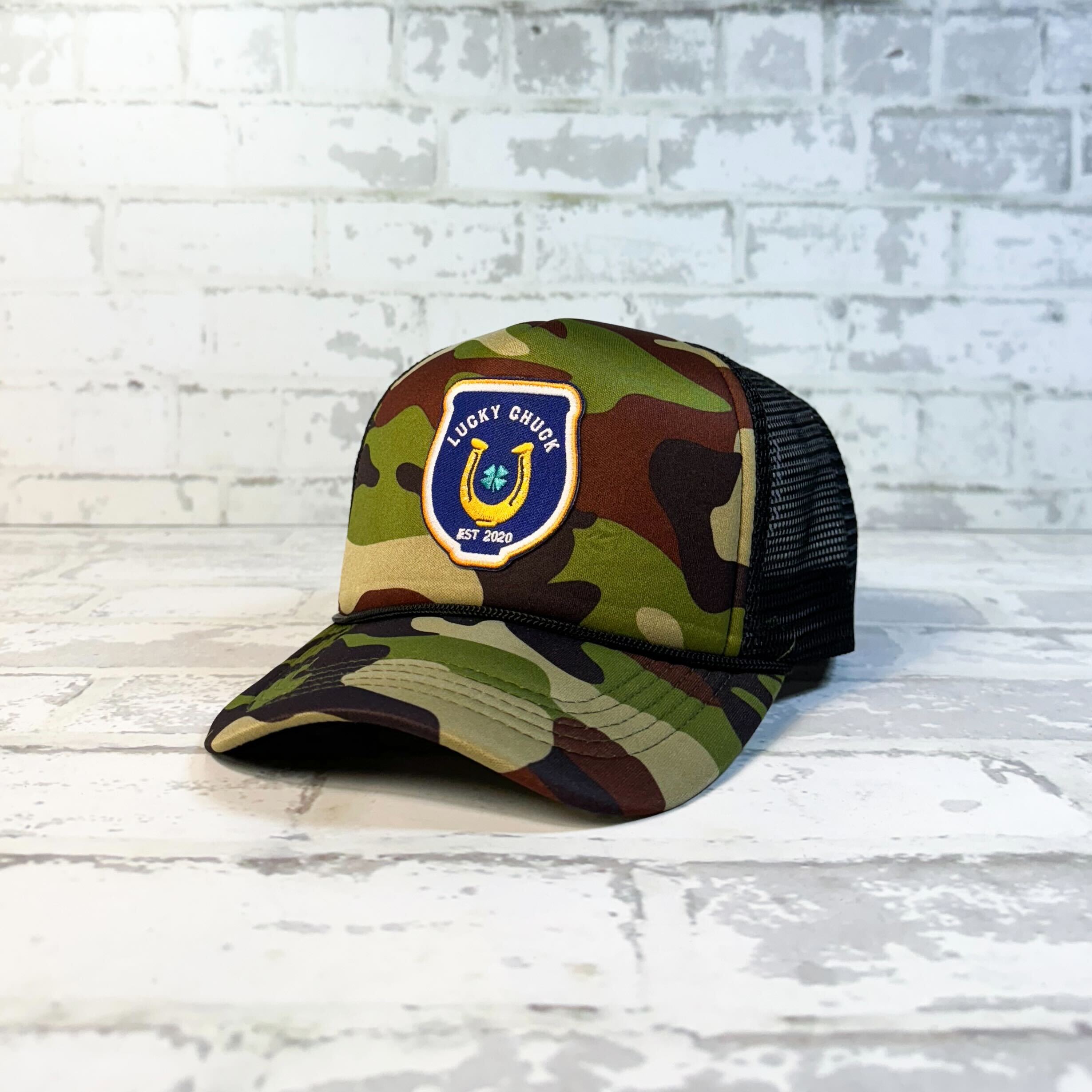 Lucky Polo Camo Trucker Hat – Lucky Chuck™ display picture 2