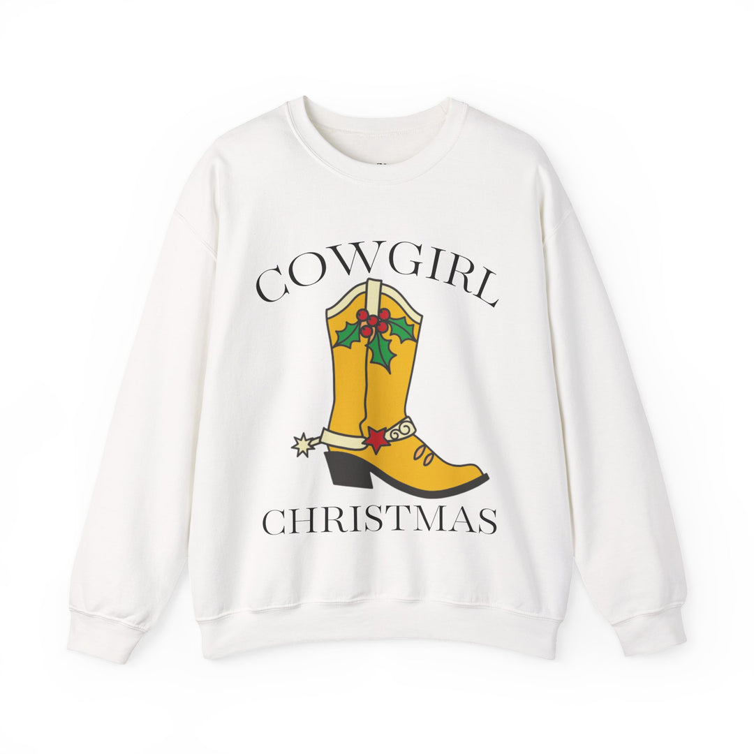 Cowgirl Boot Christmas Crewneck Sweatshirt