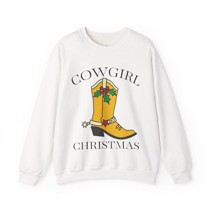 Cowgirl Boot Christmas Crewneck Sweatshirt
