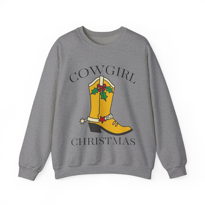 Cowgirl Boot Christmas Crewneck Sweatshirt