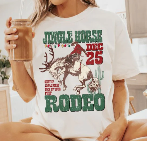 Jingle Horse Rodeo Comfort Fit Tee