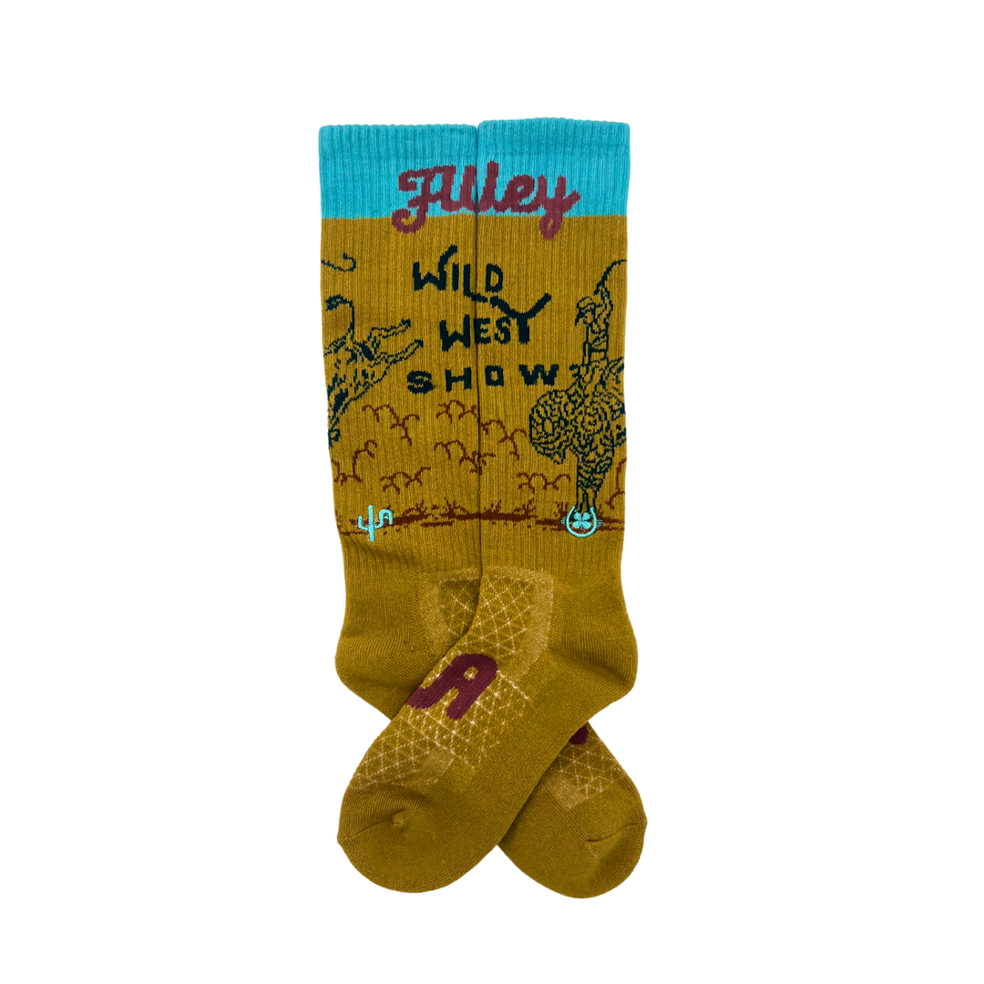 Cactus Alley- Wild West Show Tan Performance Socks