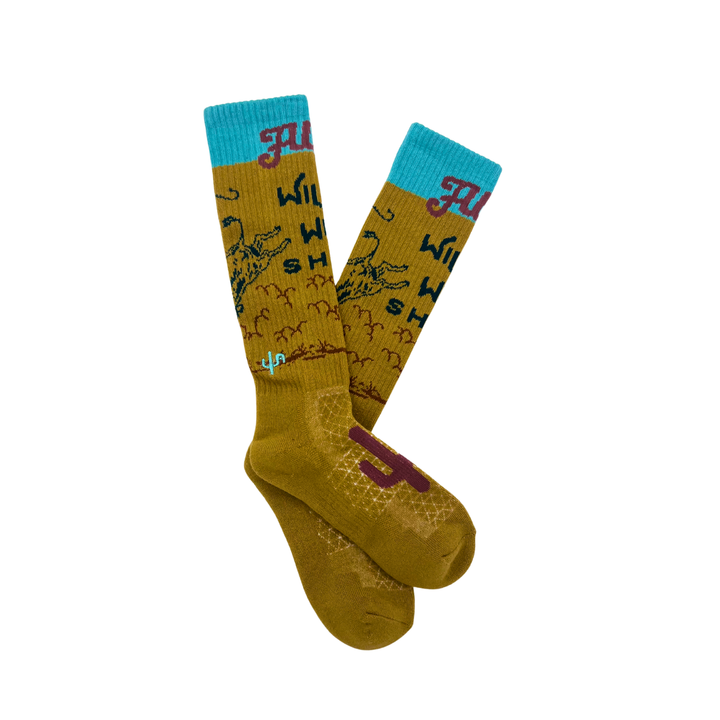 Cactus Alley- Wild West Show Tan Performance Socks