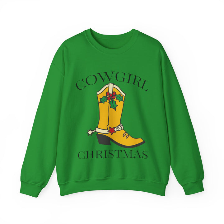 Cowgirl Boot Christmas Crewneck Sweatshirt