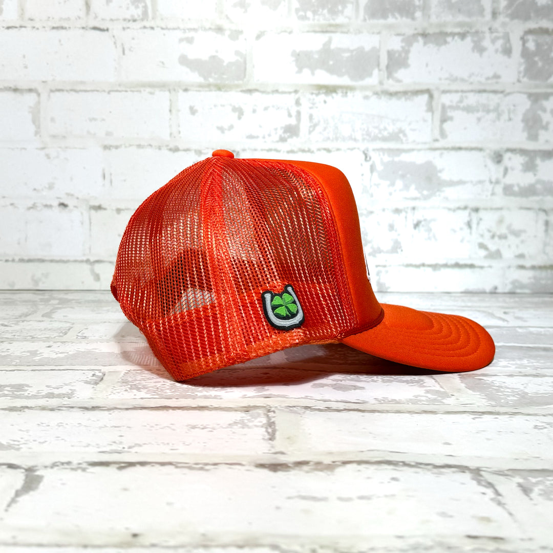 Lucky Horse Orange Patch Hat