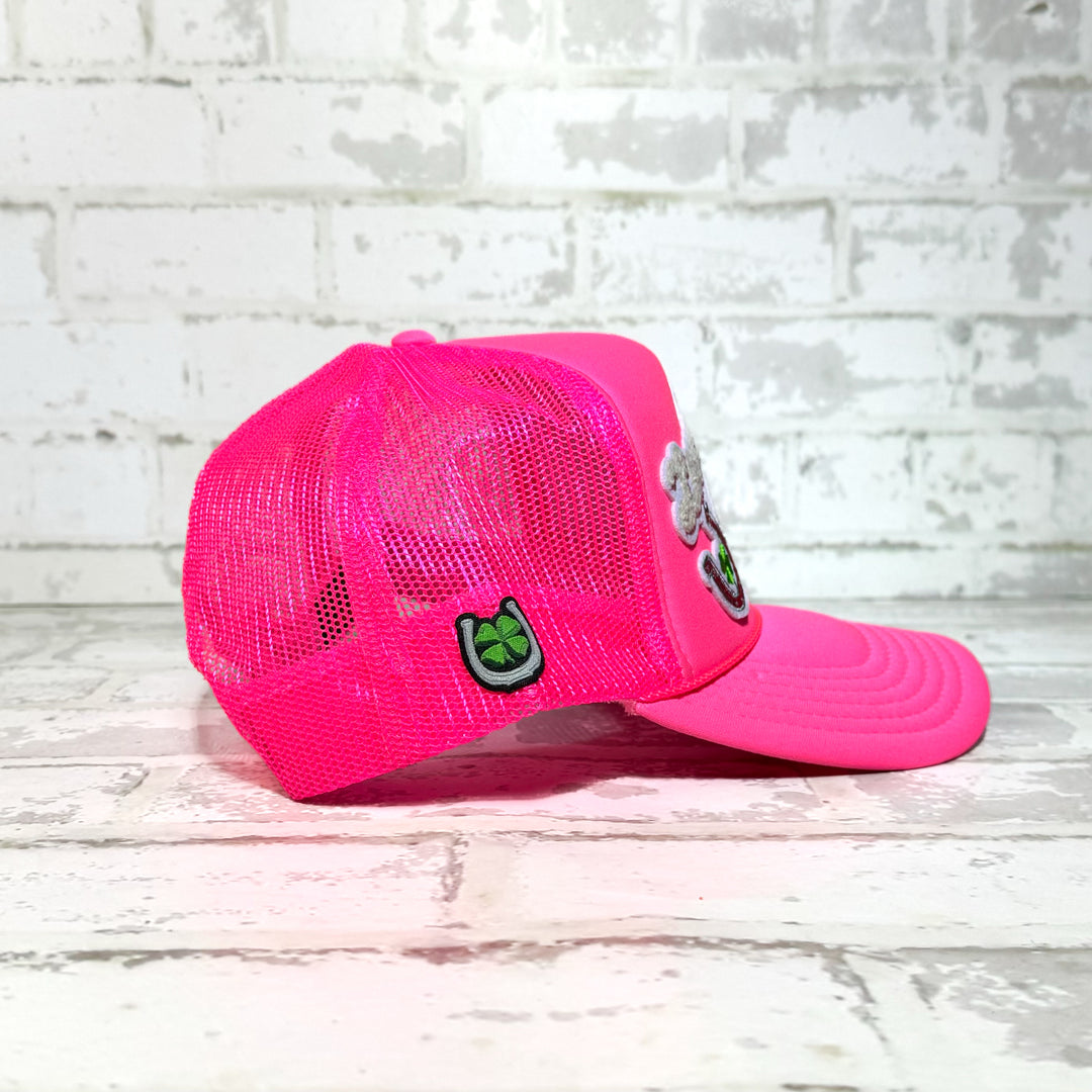 Lovestruck Cowgirl Hot Pink Patch Hat