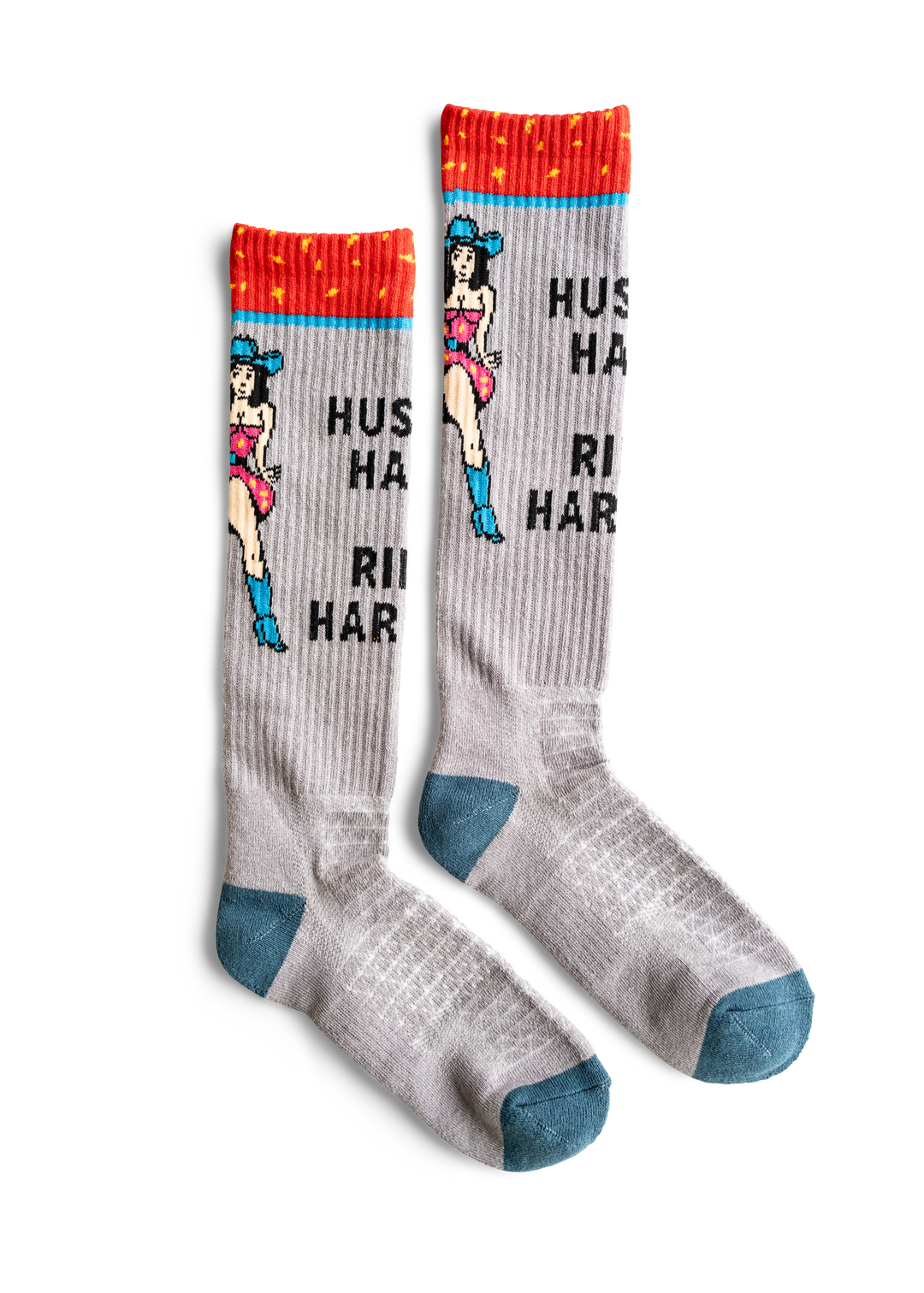 Bad Cowgirl Co. Hustle Hard, Ride Harder Performance Boot Socks