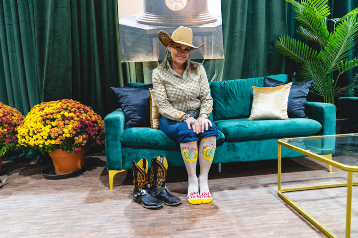 The Lucky 3 Pack | Get Lucky Bucking Cowgirl Performance Boot Socks