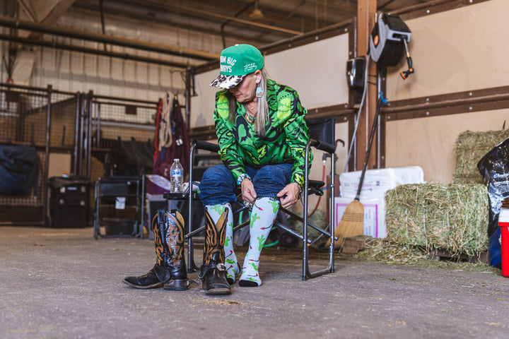 Cowboy Compass Performance Boot Socks