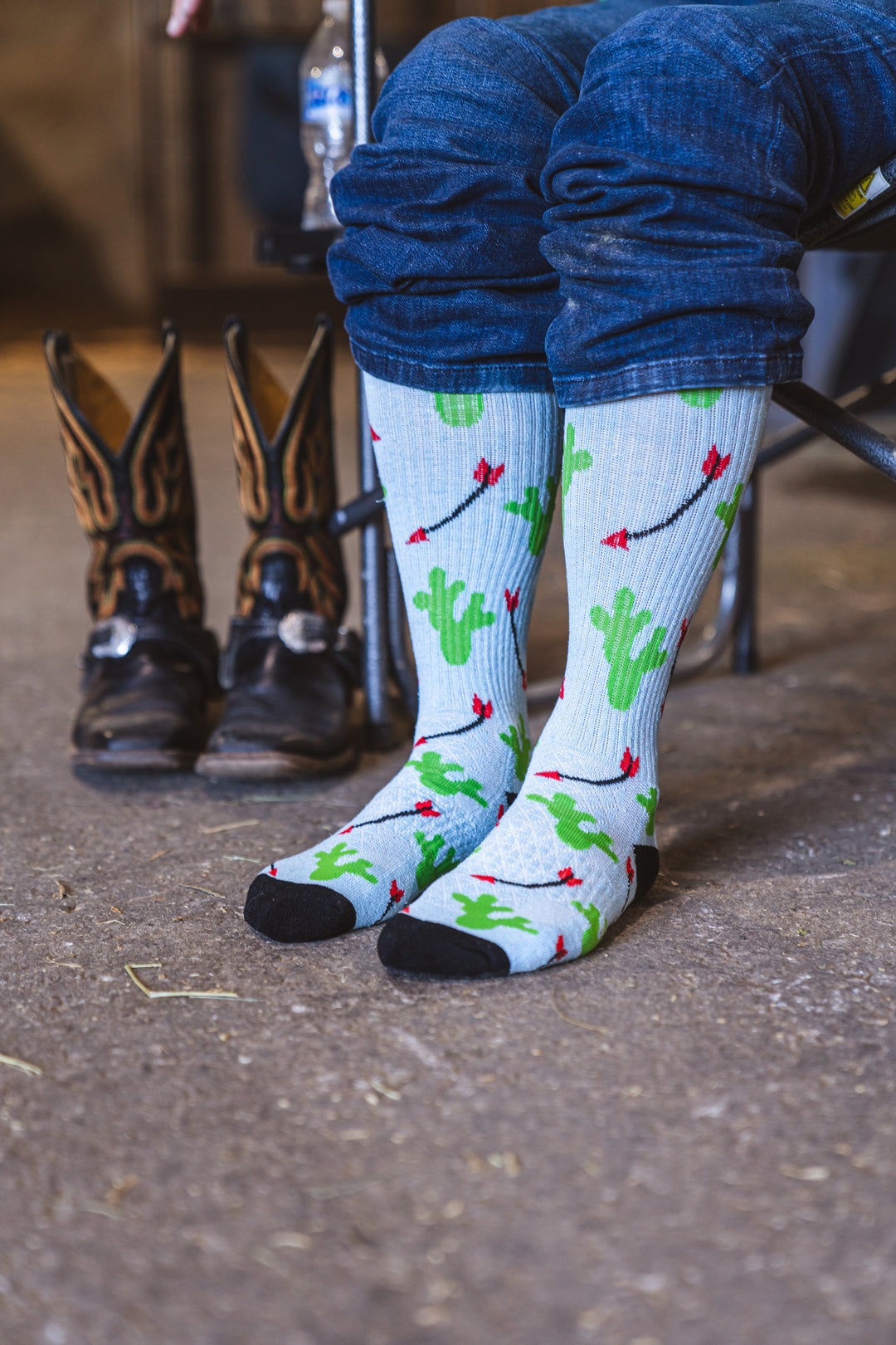 Cowboy Compass Performance Boot Socks