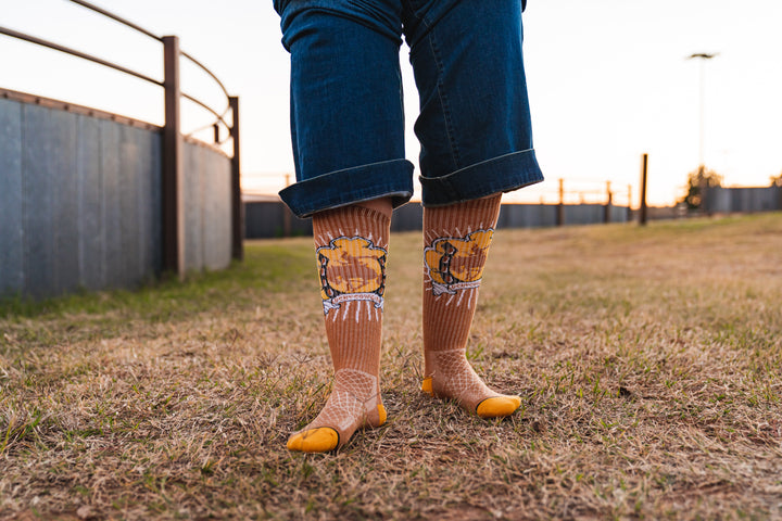The Lucky 3 Pack | Get Lucky Bucking Cowgirl Performance Boot Socks