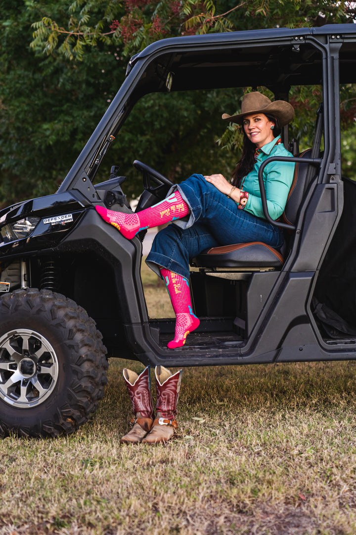 The Lucky 3 Pack |Outlaw Dreamers  Risky Cosmic Unicorn Performance Boot Socks