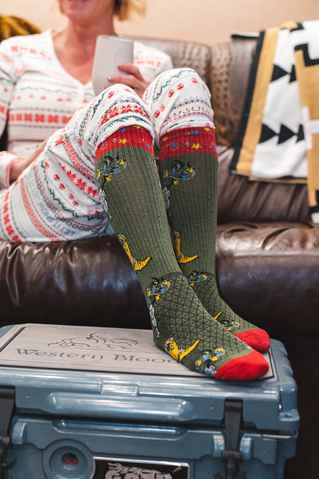 Get A Little Western Holiday Performance Boot Socks