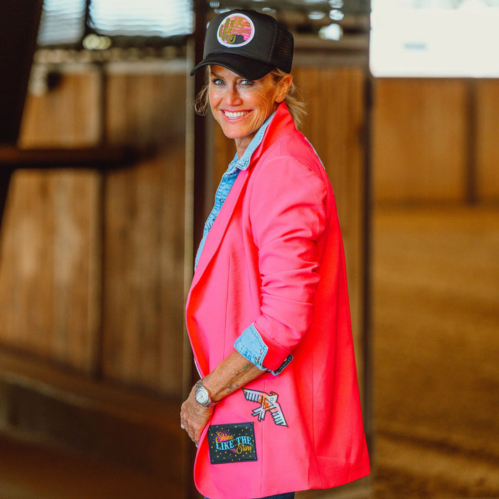 One Pretty in Pink Cowgirl Crystal Blazer