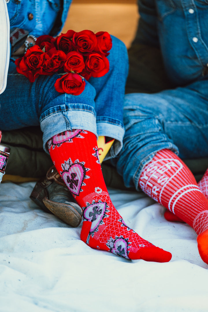 Lucky Love Red Performance Socks