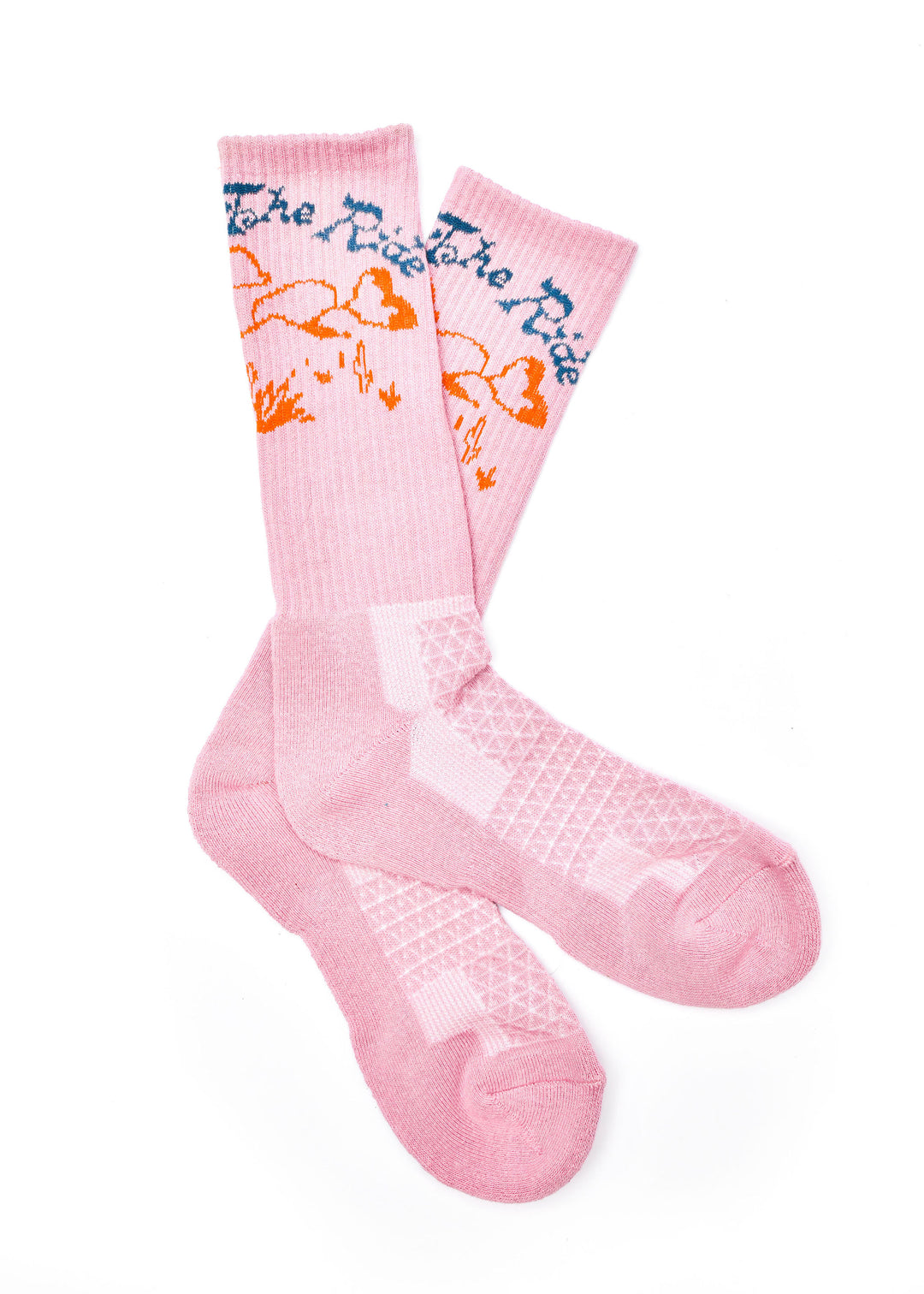 Enjoy The Ride Pink Performance Boot Socks
