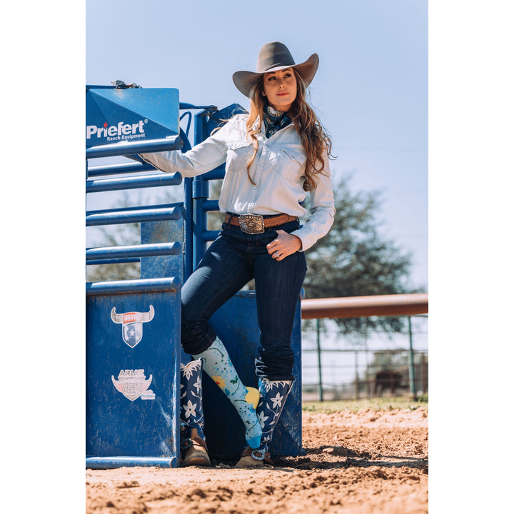 Cowgirl Buckaroo Performance Boot Socks