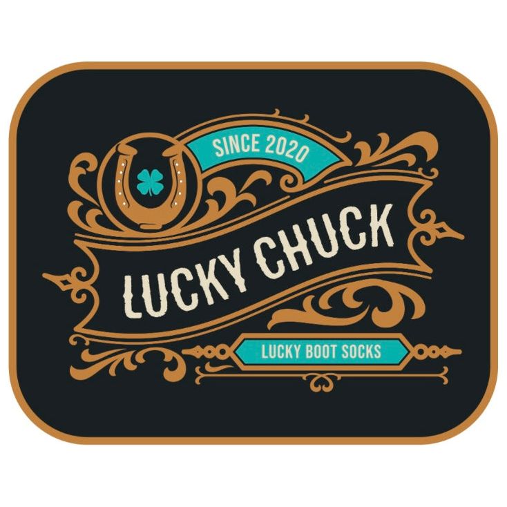 Lucky Chuck Gold Logo Sticker