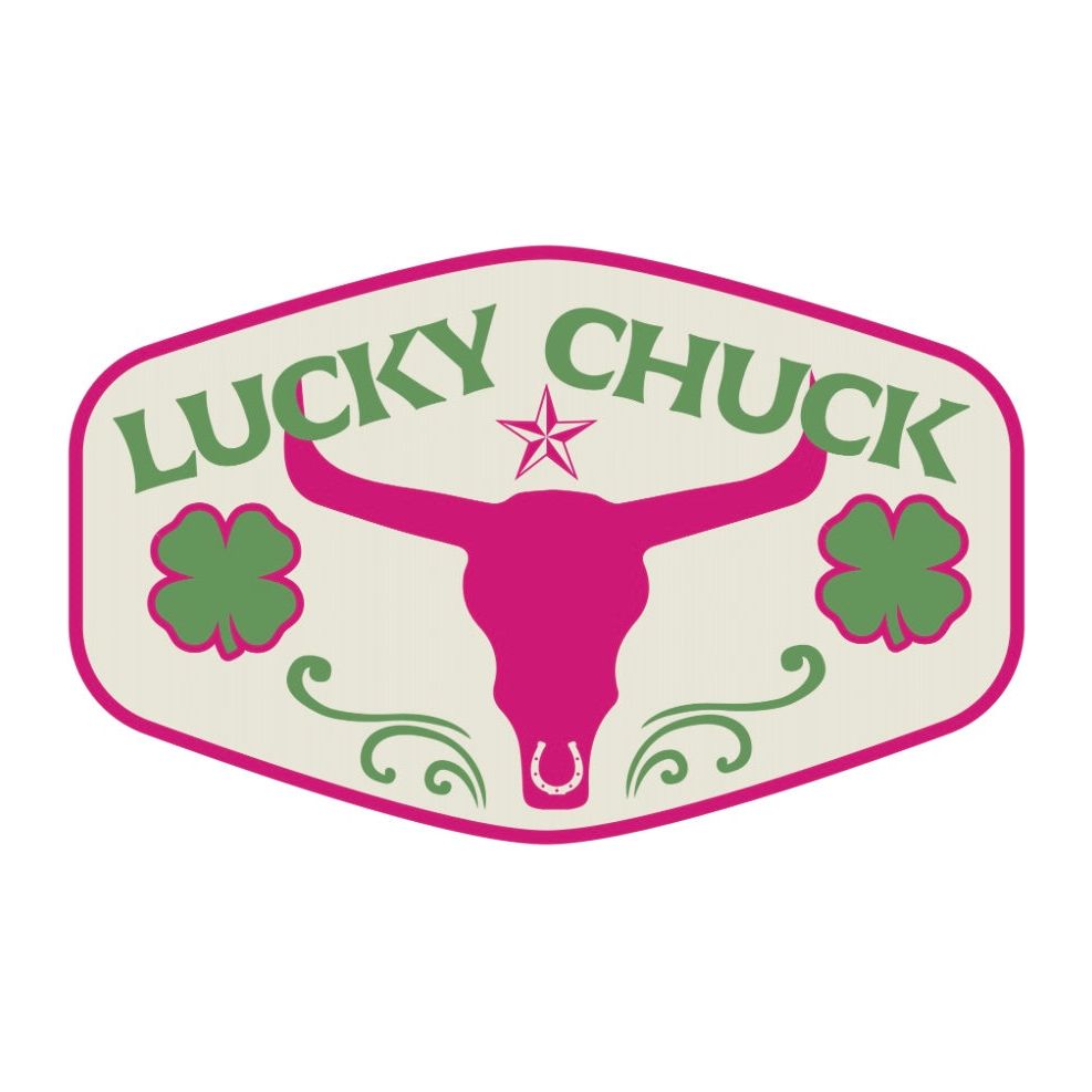 Lucky Pink Steer Head Iron-on Patch