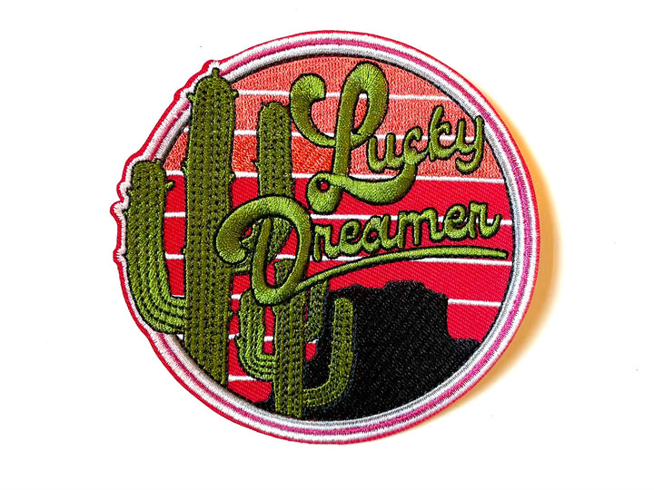 Lucky Dreamer Circle Iron-on Patch