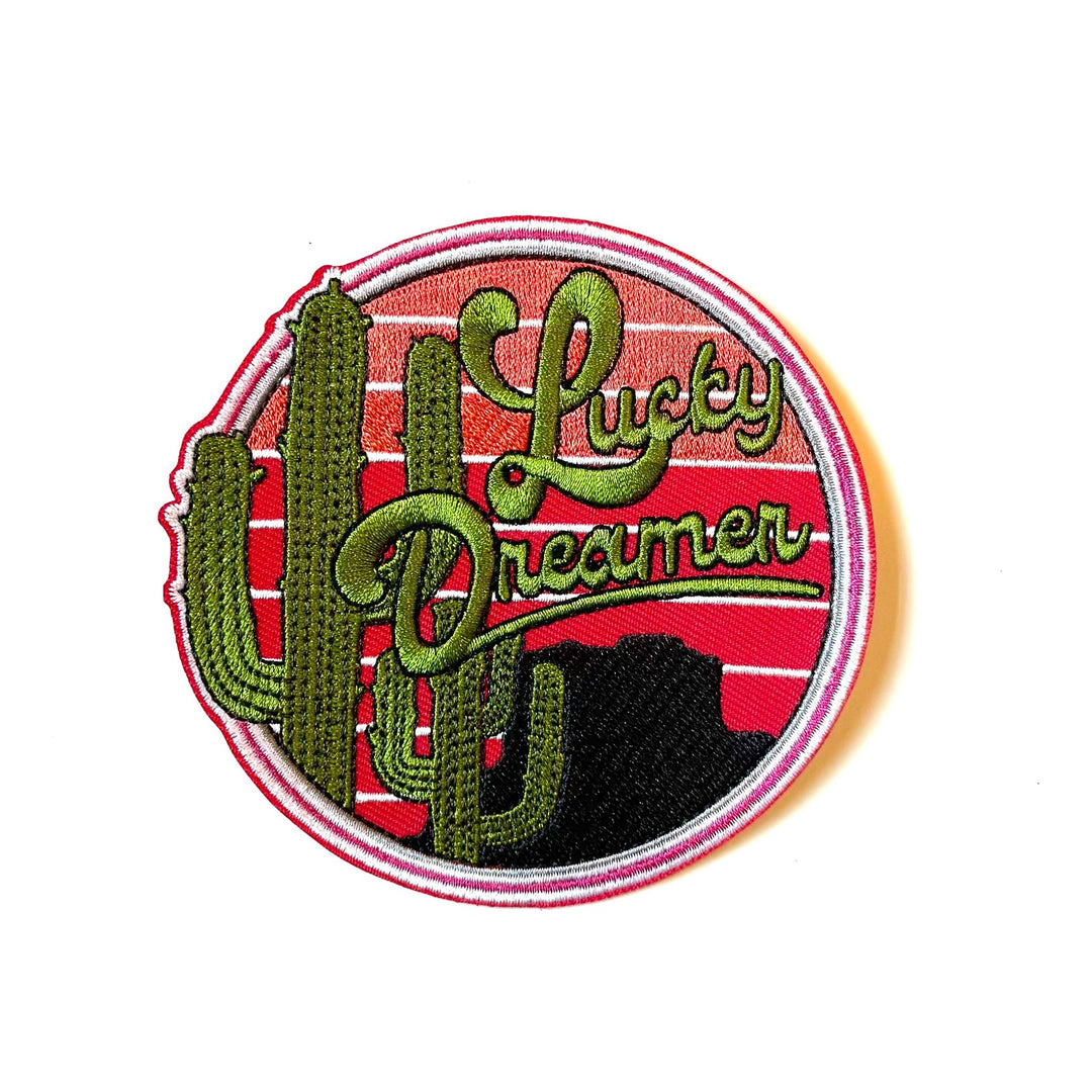 Lucky Dreamer Circle Iron-on Patch