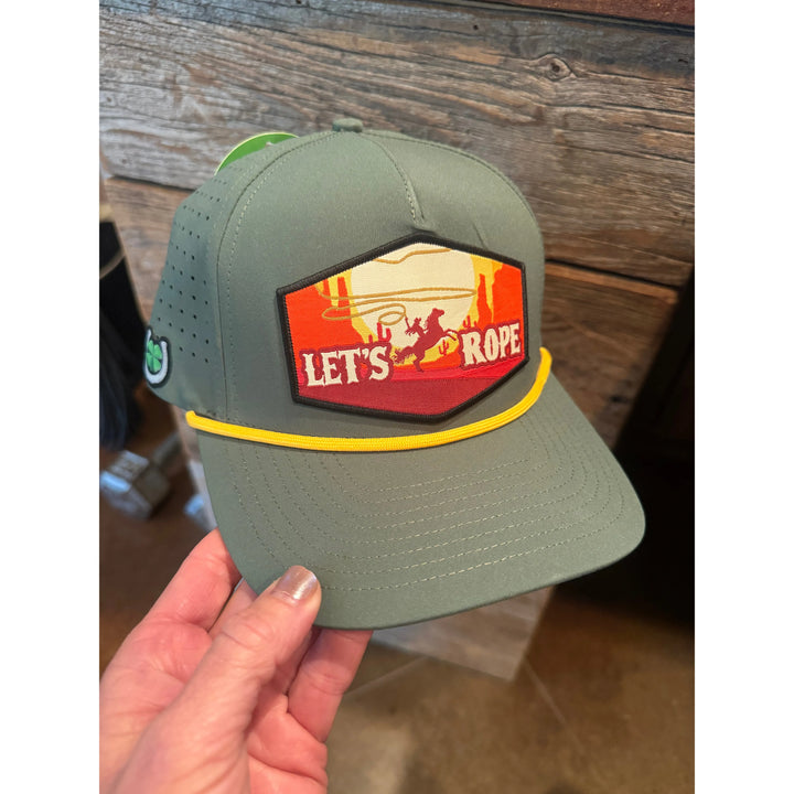 Let's Rope Green Midstructured Hat