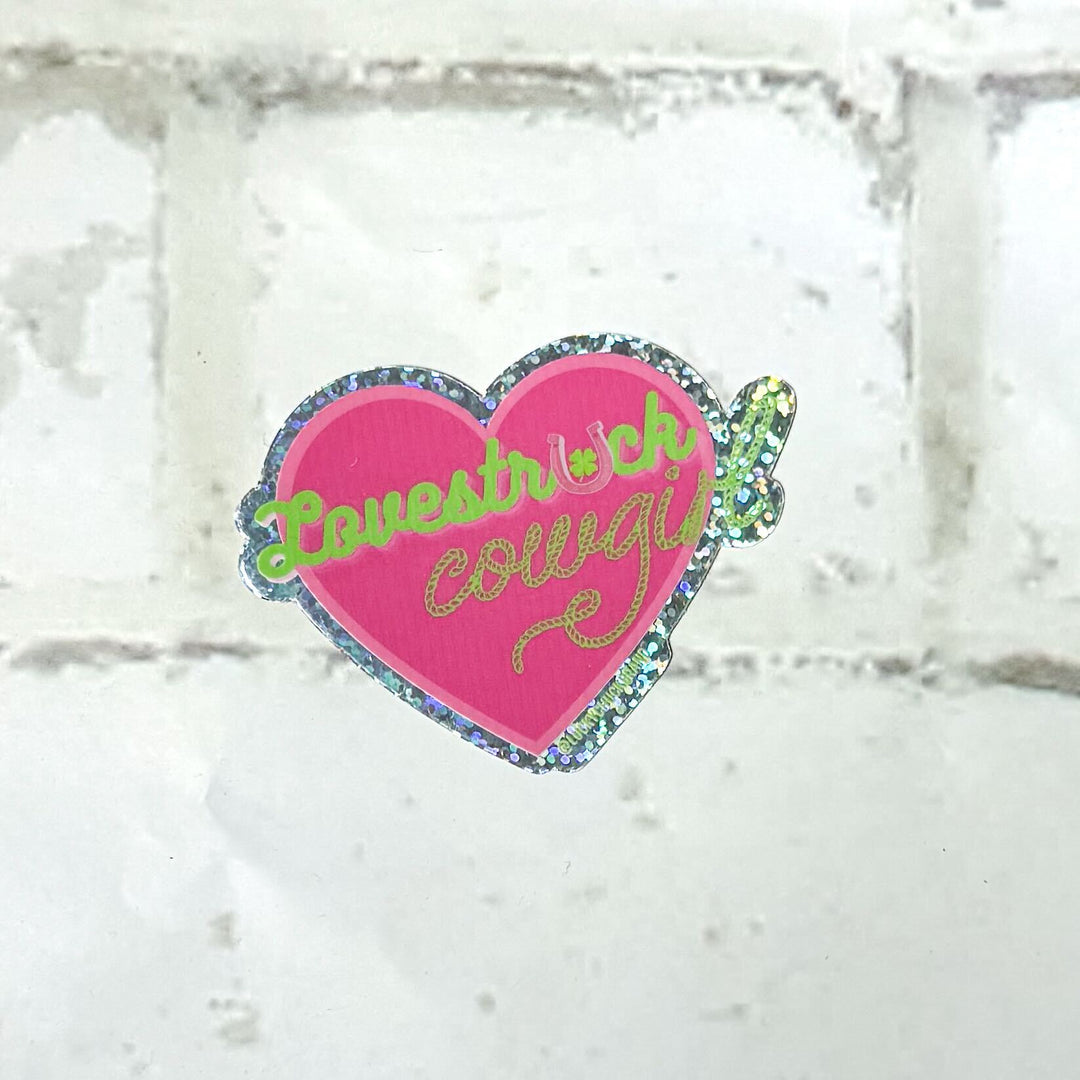 Lovestruck Cowgirl Heart Sticker