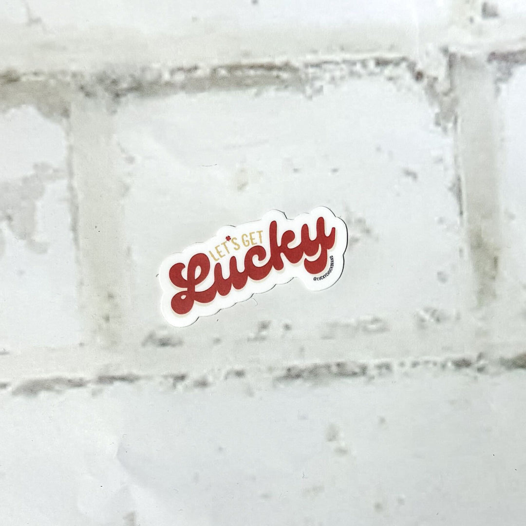Let’s Get Lucky Mini Sticker