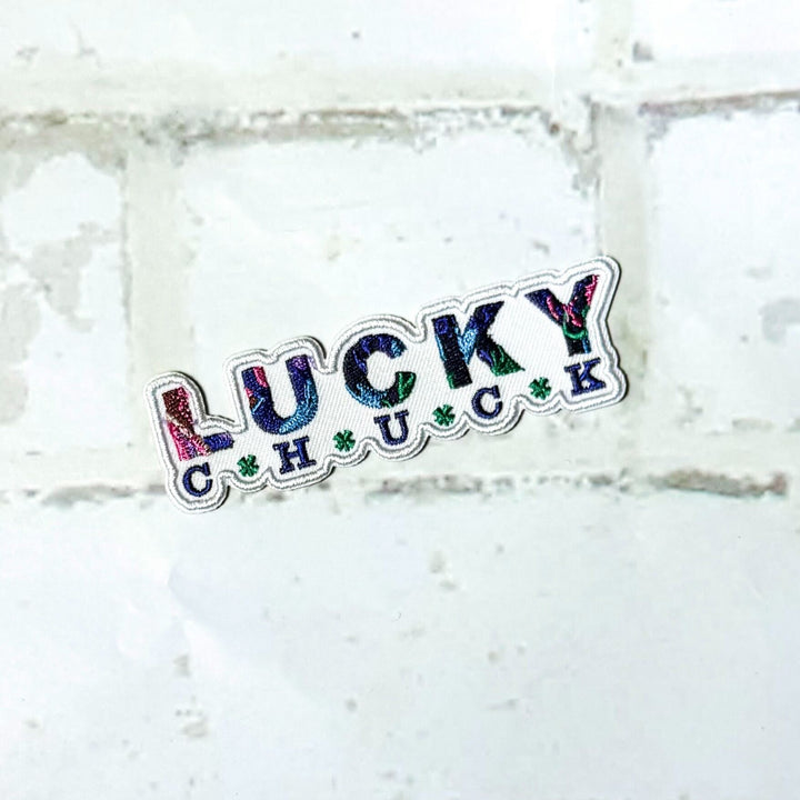 Colorful Lucky Chuck Logo Iron-on Patch