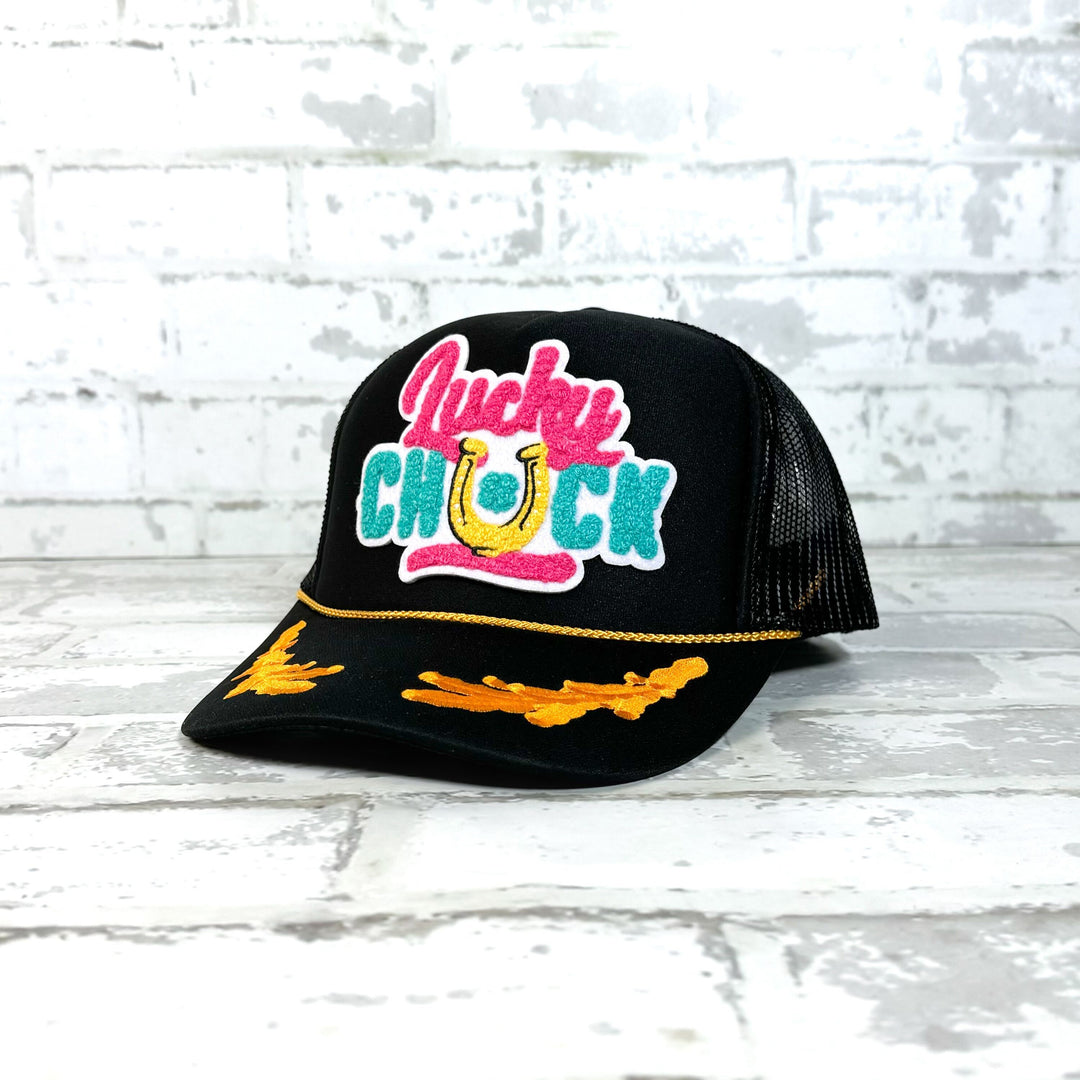 Lucky Chuck Logo Patch Captains Hat