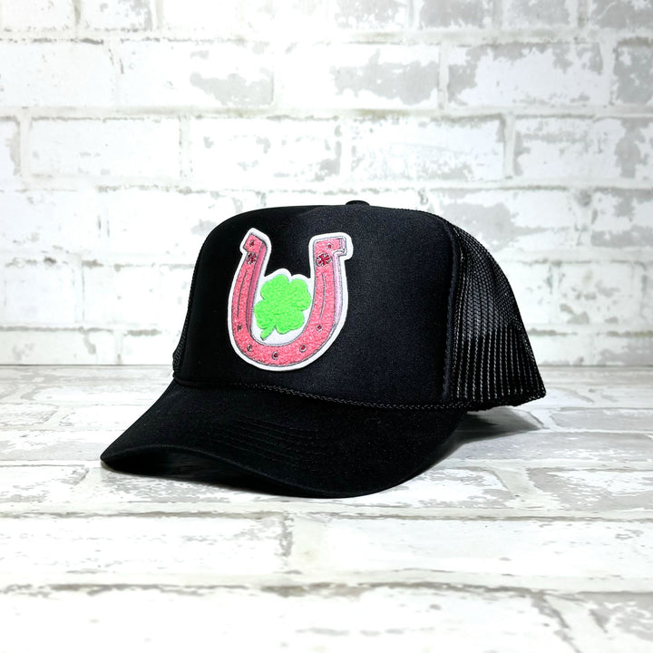 Lucky Horseshoe Pink Chanel Patch Hat