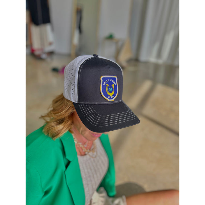 Lucky Navy Polo Patch Hat