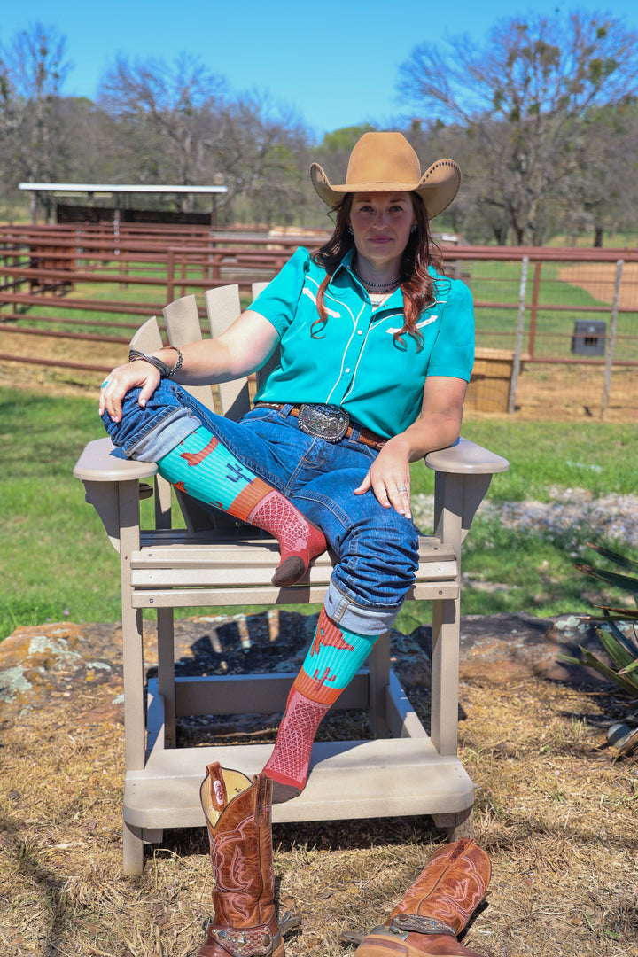 Sunset Rodeo Performance Boot Socks