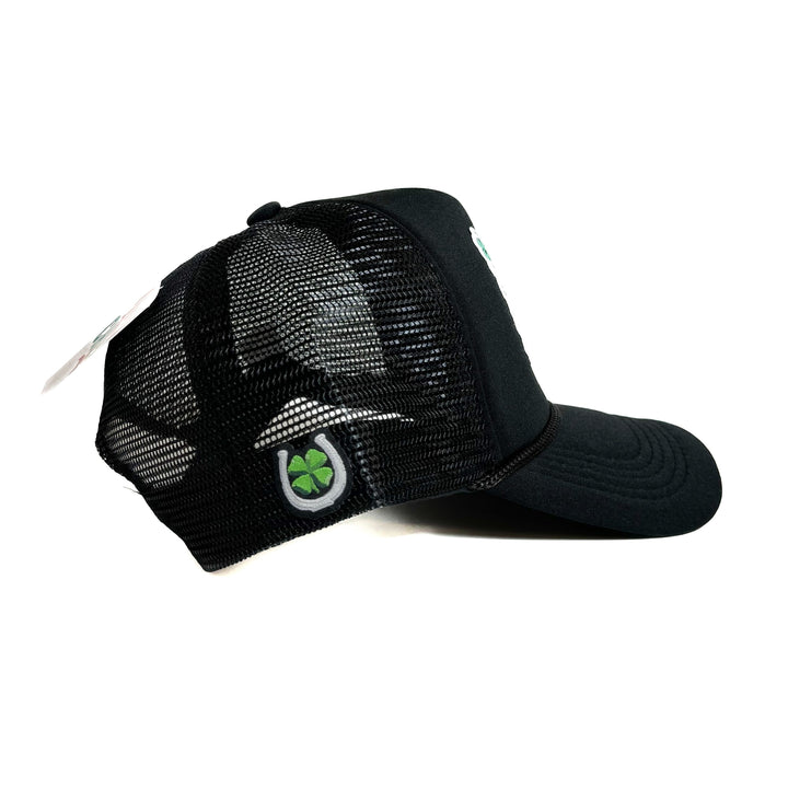 Lucky Chuck Country Club Black Trucker