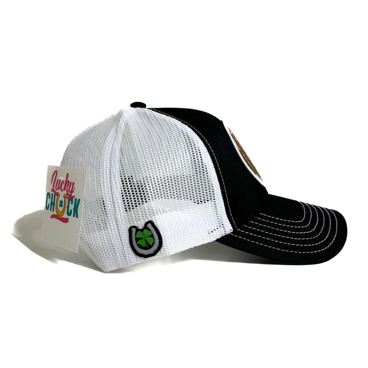 Lucky Dreamer Black & White Trucker Hat