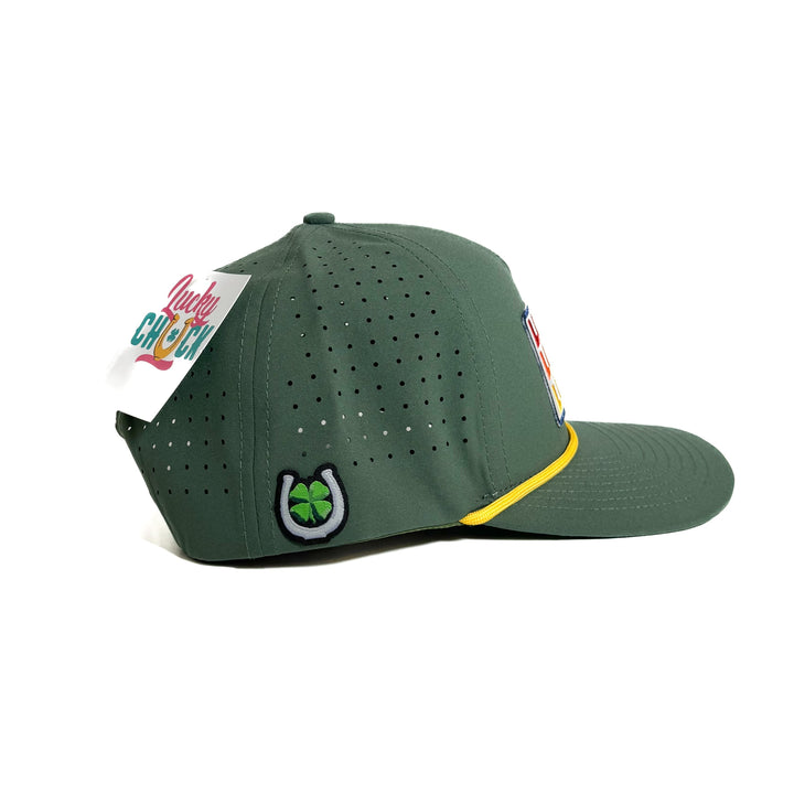 Lucky Trio Patch Performance Hat - Pine