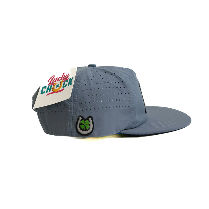 Lucky River Trio Patch Hat | Flat Brim - Glacier
