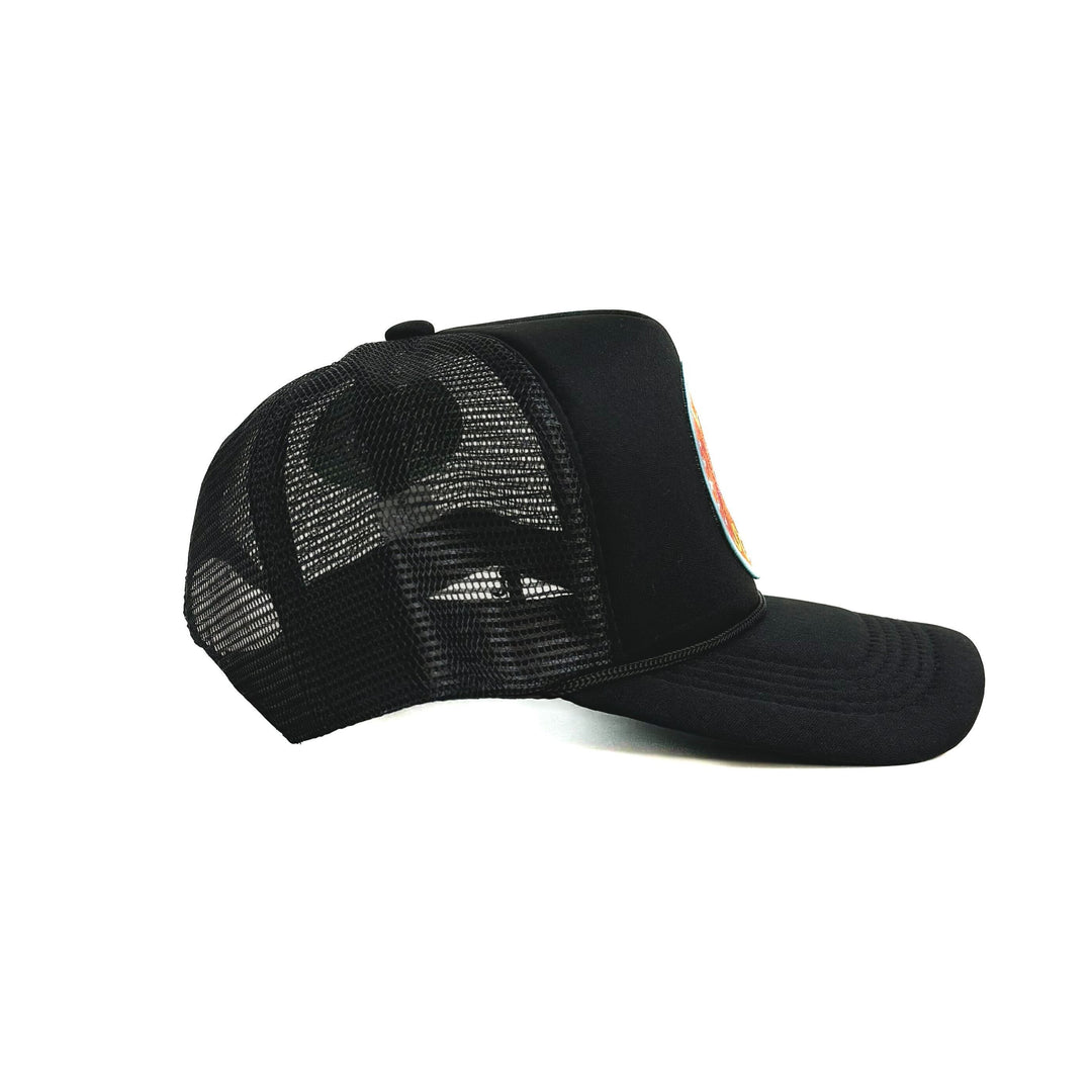 Lucky Soule Round Patch Foamie Trucker - Black