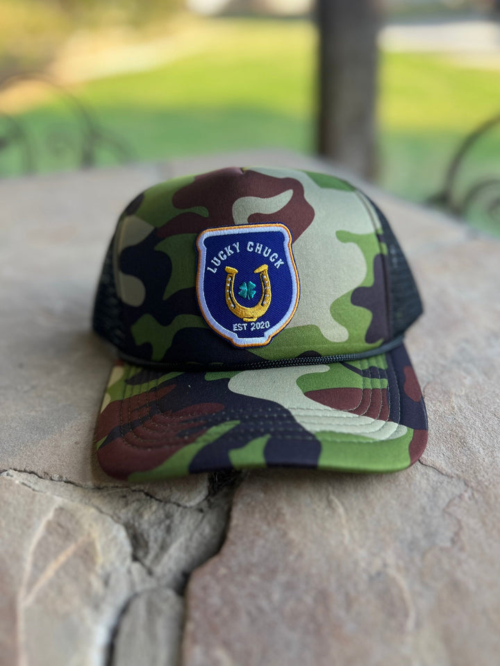 Lucky Polo Camo Trucker Hat