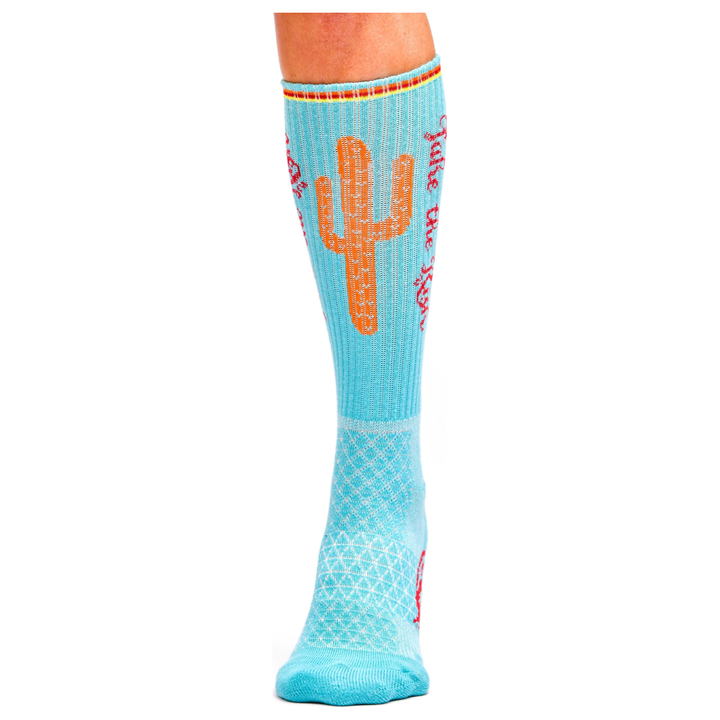 Take the Risk Turquoise Performance Socks