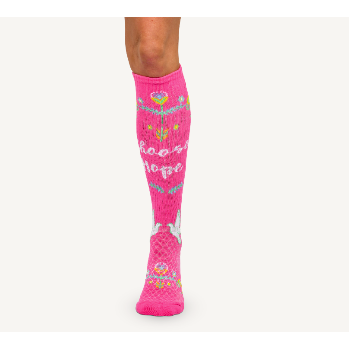 Choose HOPE Pink Performance Socks