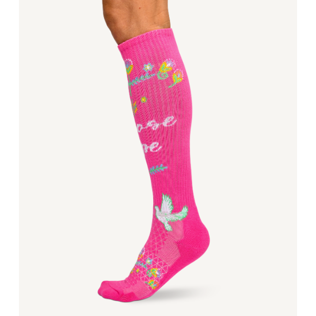 Choose HOPE Pink Performance Socks