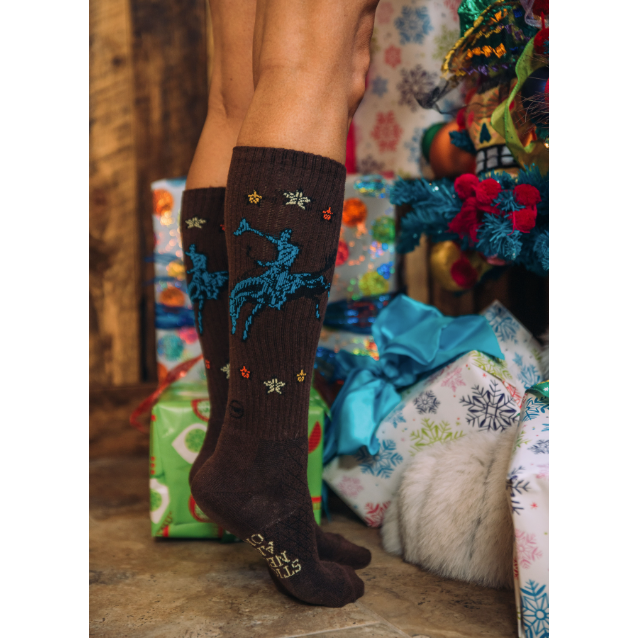 Fringe Long Live Brown Performance Socks