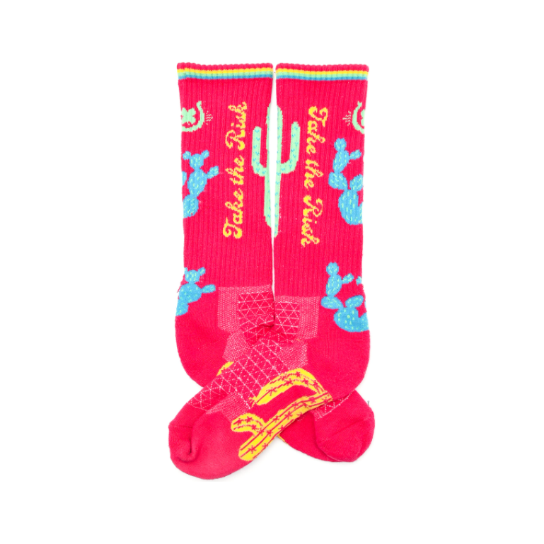 Take the Risk Hot Pink Performance Socks – Lucky Chuck™