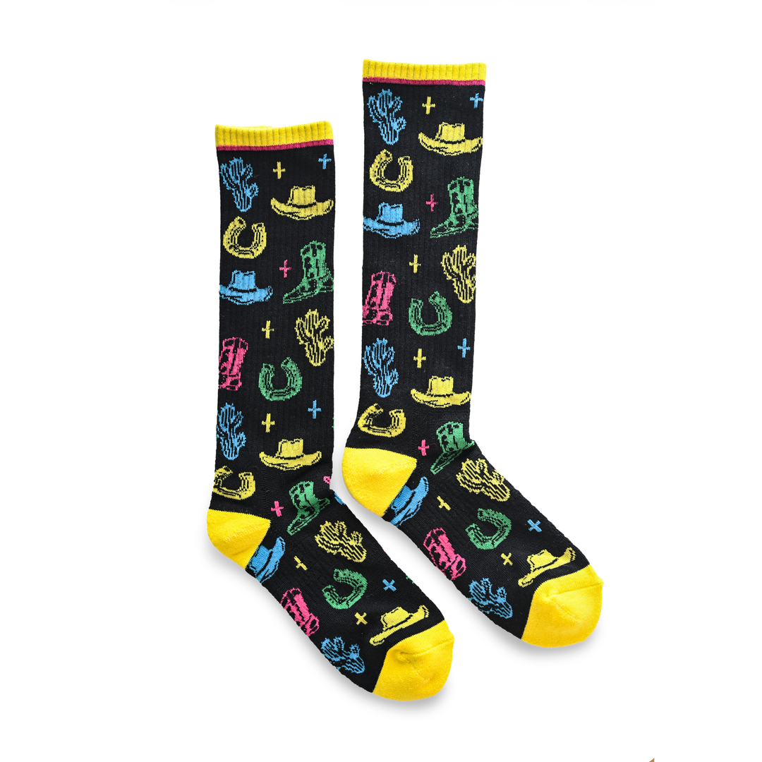 Neon Wrangler Performance Boot Socks
