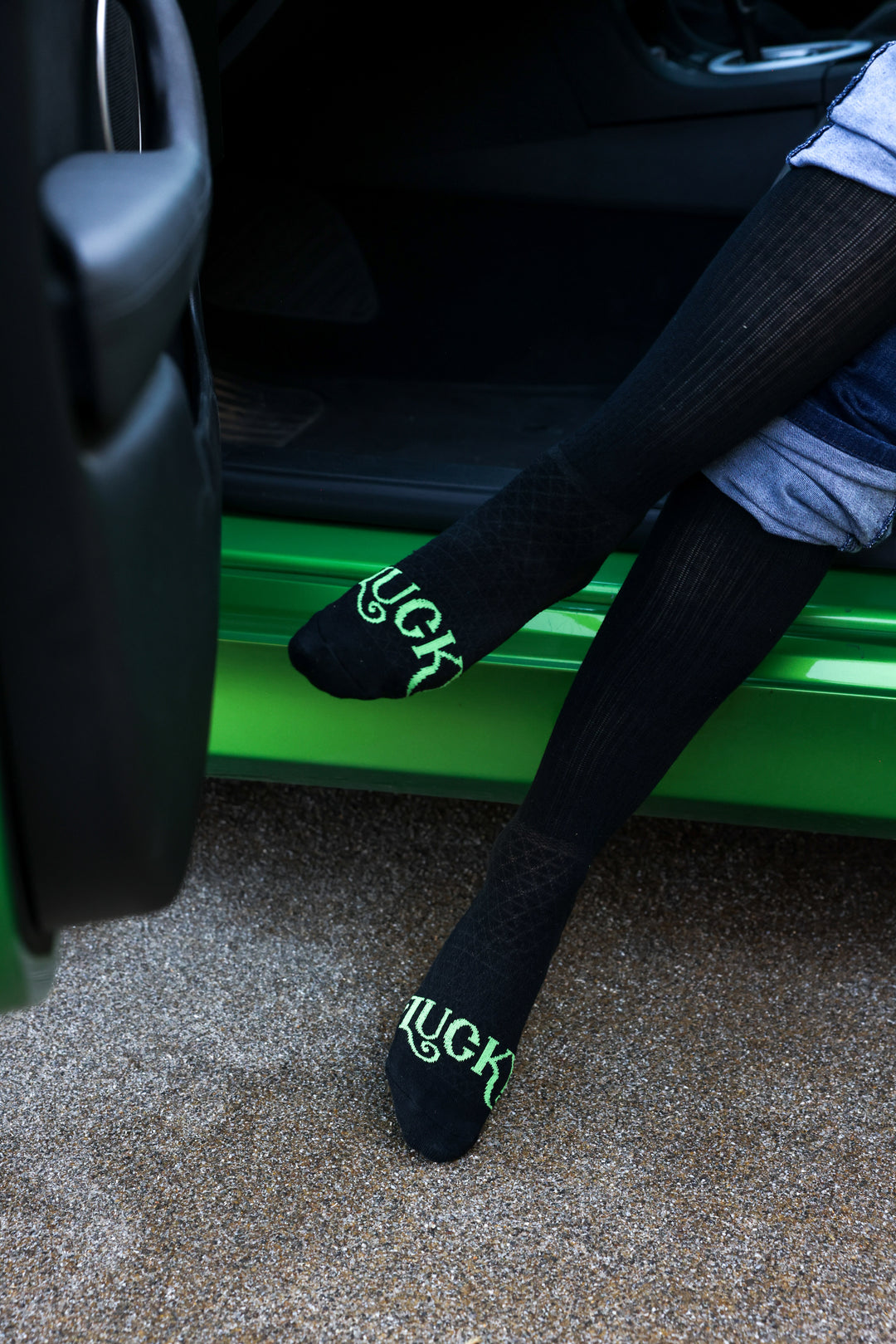 The Cowboy- Black Performance Boot Socks