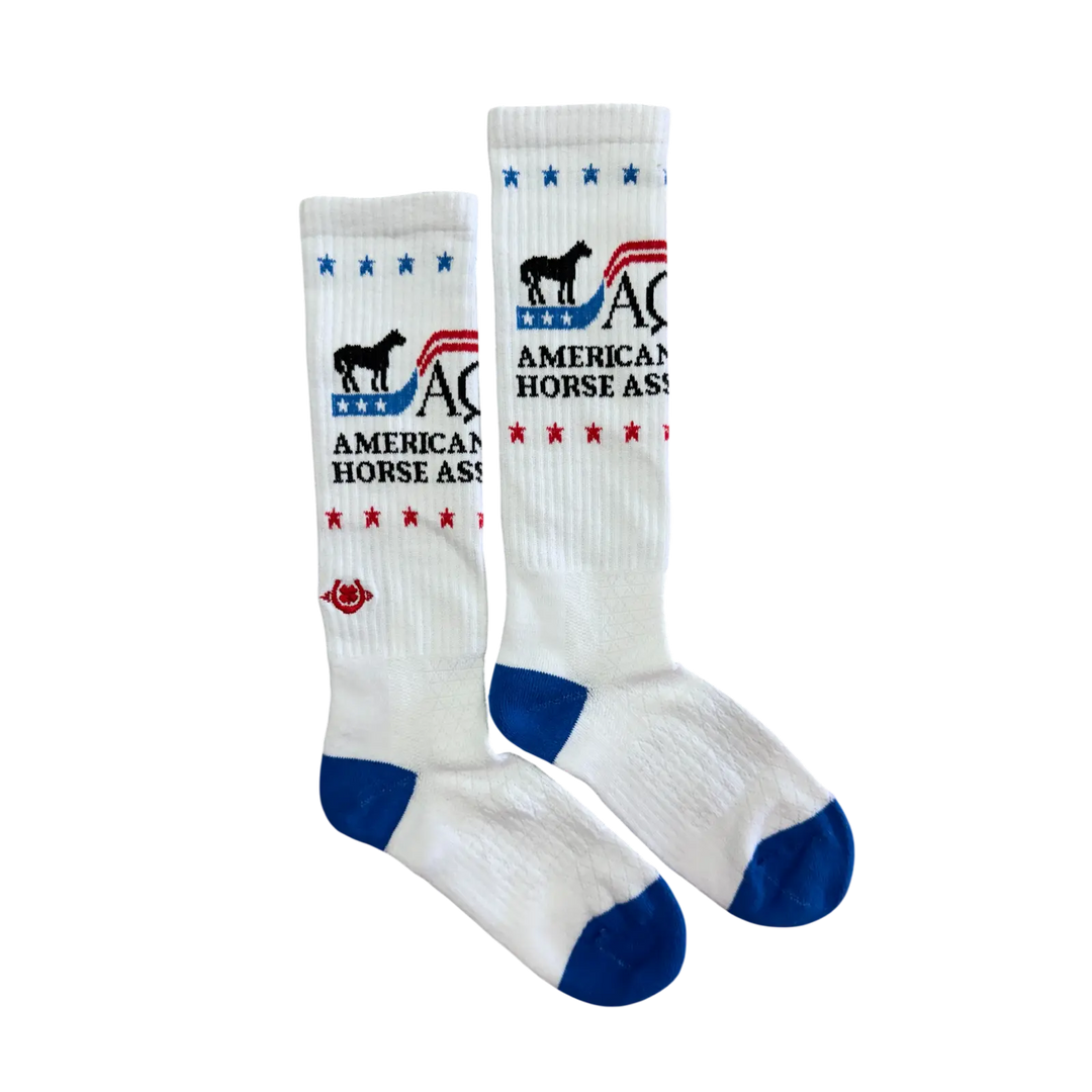 AQHA Logo Brand Performance Boot Sock