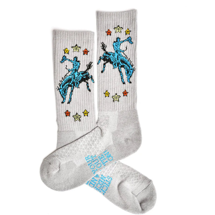 Fringe Long Live Grey Performance Boot Socks