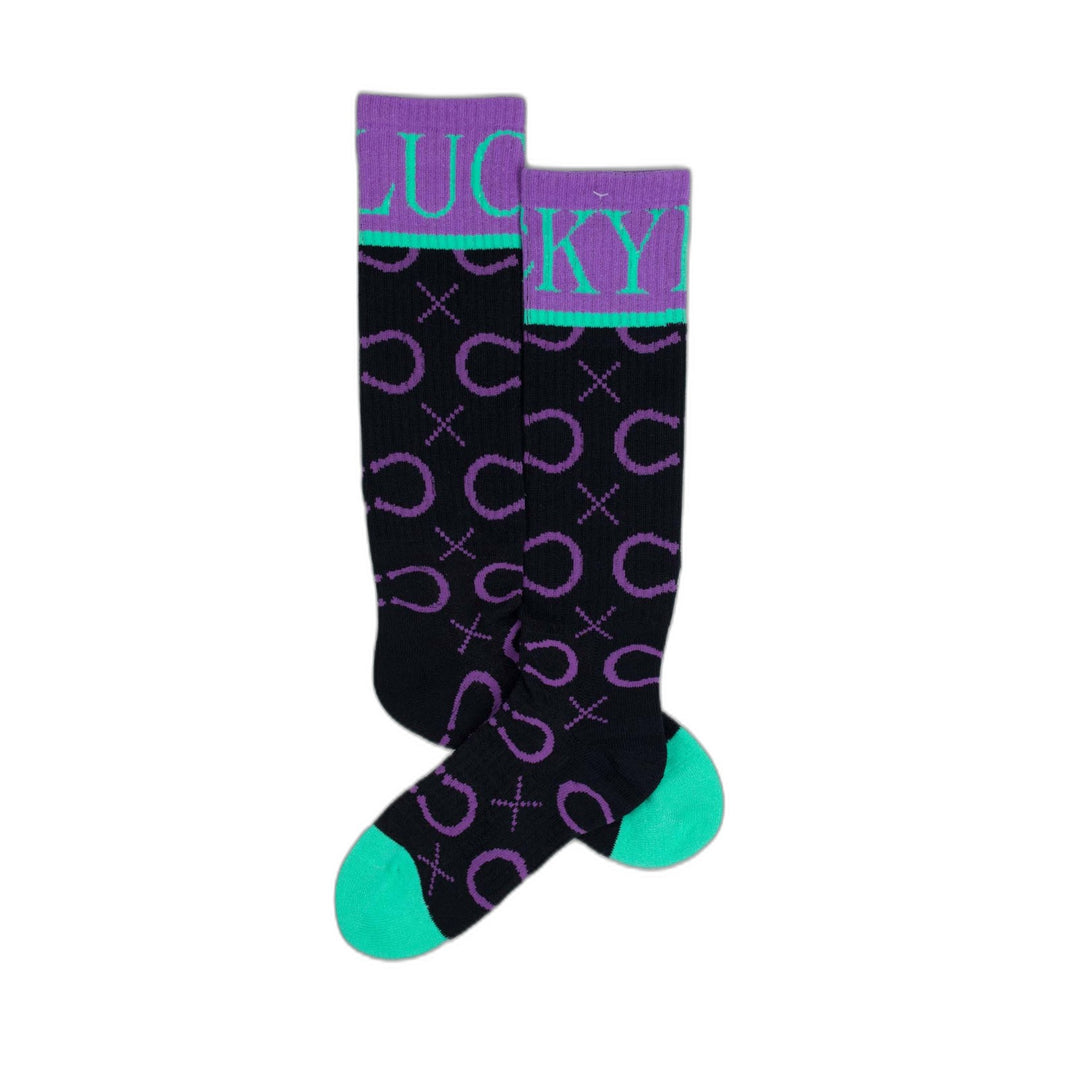 High Maintenance Cowgirl Purple Performance Boot Socks