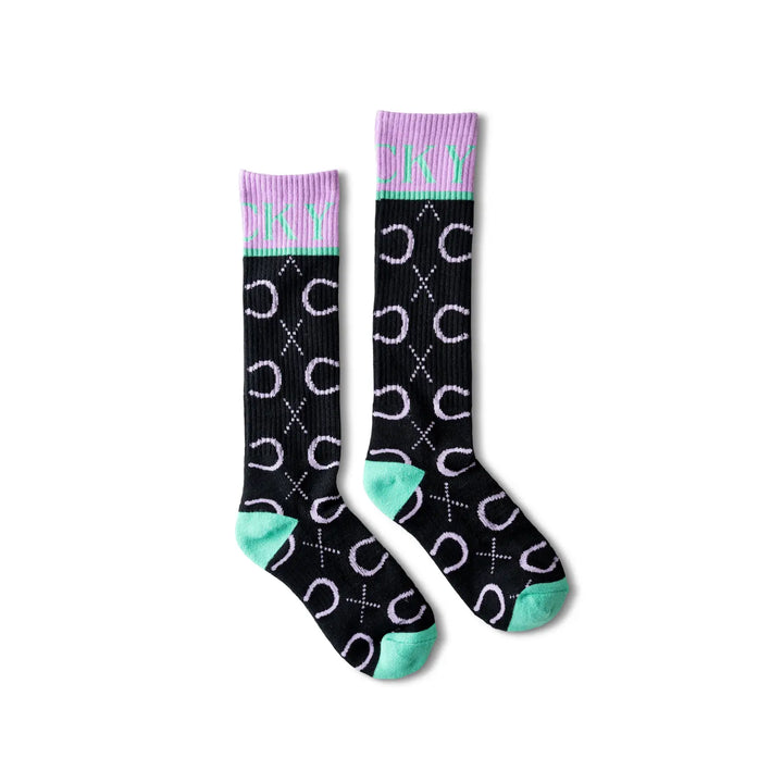 High Maintenance Cowgirl Purple Performance Boot Socks